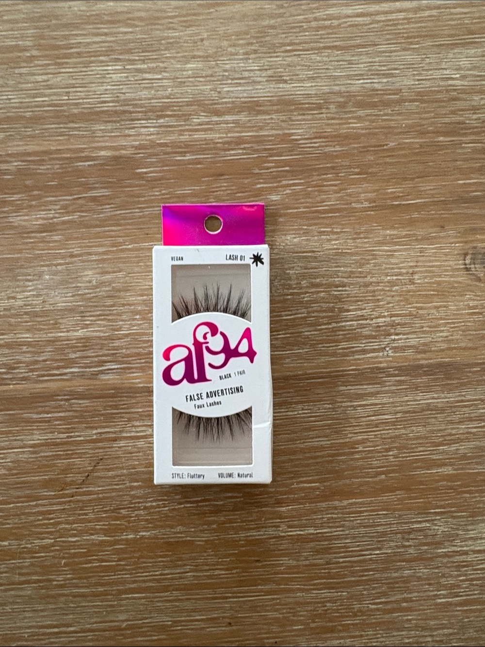 New In Box AFSA False Advertising Faux Lashes in Black